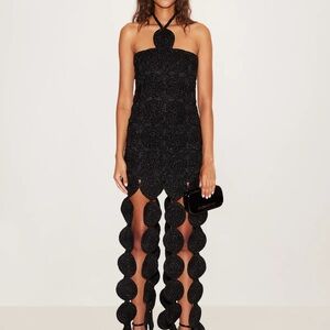 Simon Miller Black Scalloped Dress